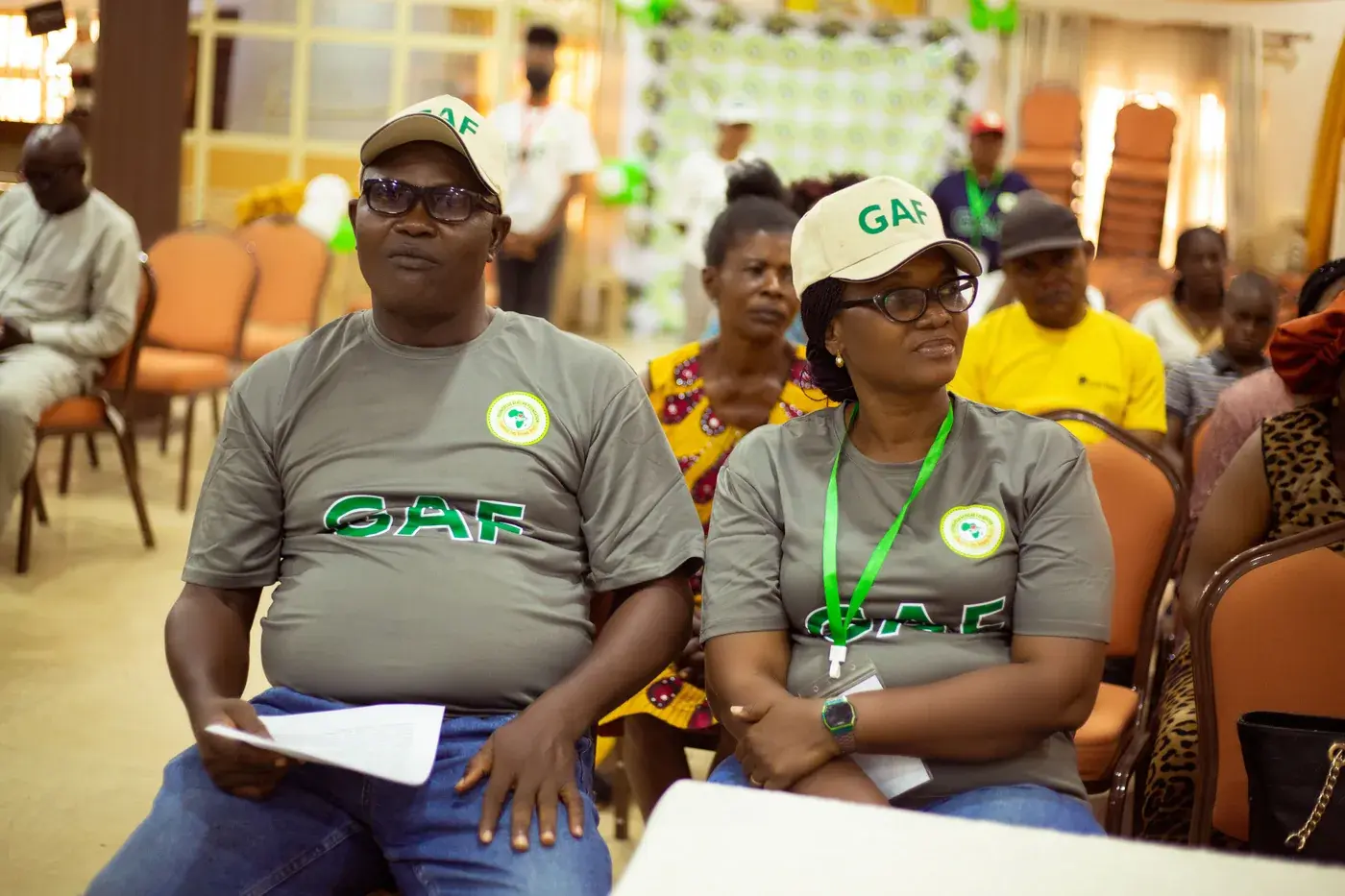 Guests seated at a GAF event