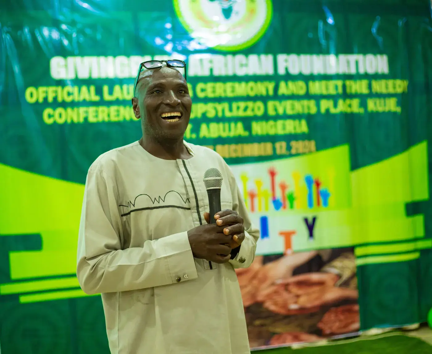 A speaker addressing guests at the GAF launch ceremony